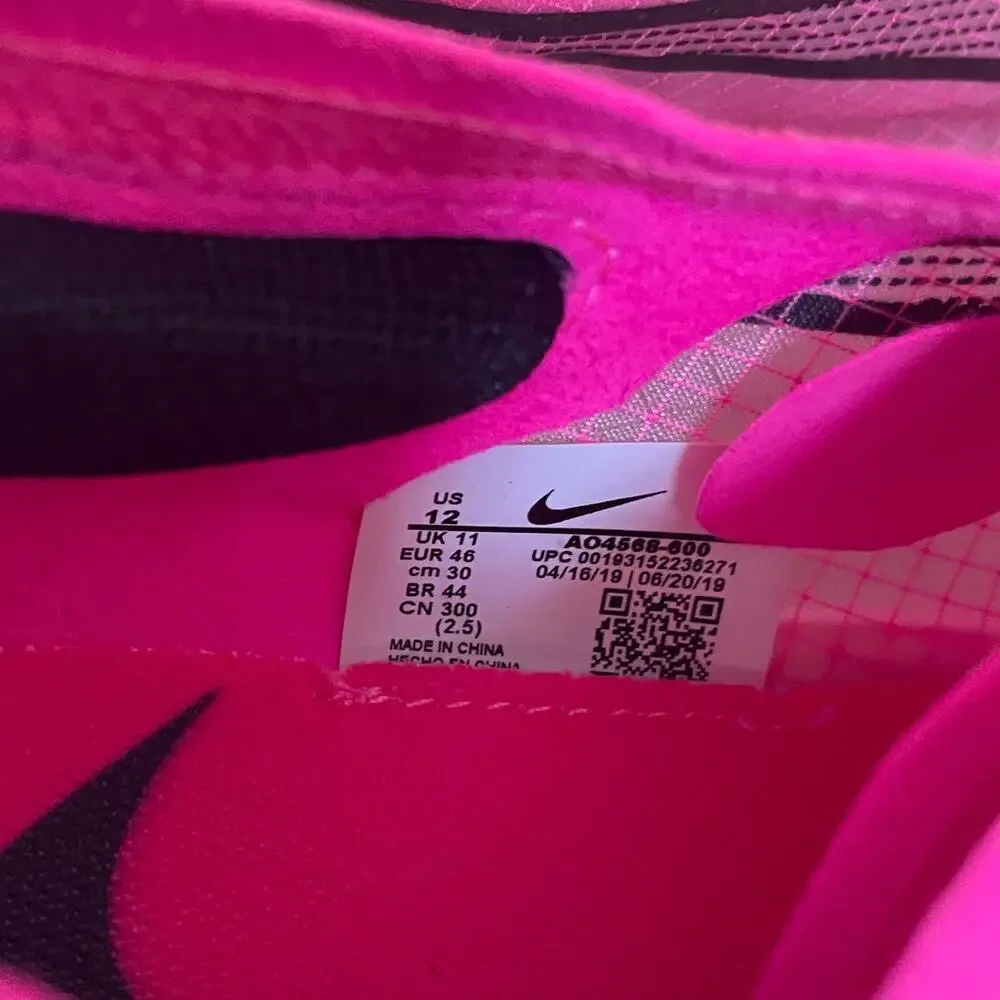 Nike ZoomX Vaporfly NEXT% Pink Blast Shoes | Mens 12